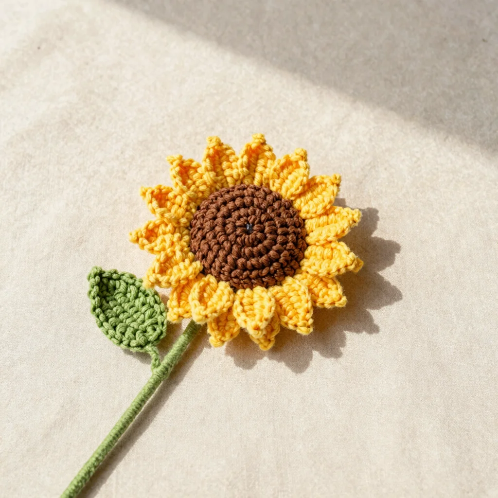 Handcrafted Sunflower Stem