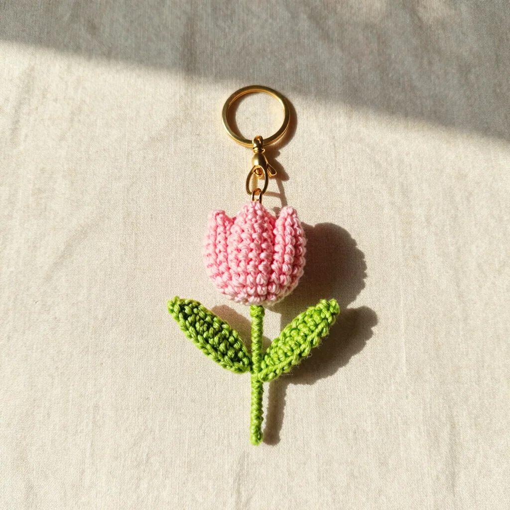 Pastel Tulip Keychain